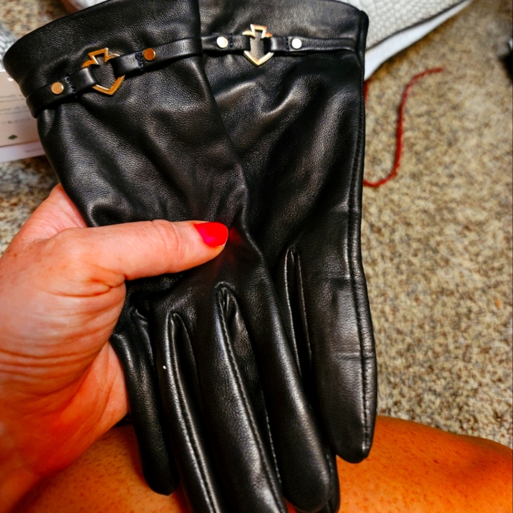 Kate spade leather gloves